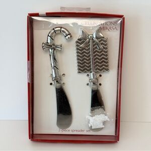 Mikasa Silver Spreader Set Christmas Holiday